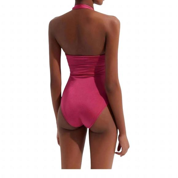 NEW OYE SWIMWEAR roman one piece swimsuit in ruby - Picture 2 of 2